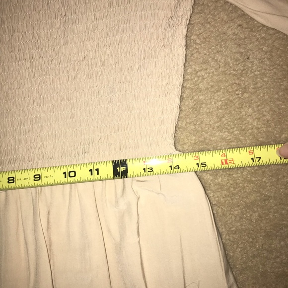 Boho cream colour lined dress - Picture 9 of 15